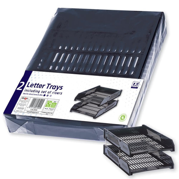 A4 Letter Tray - ANKER STATIONERY Organizer with Risers