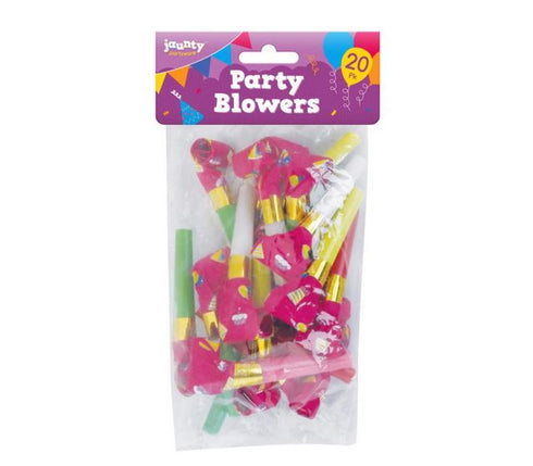 JAUNTY PARTYWARE PARTY BLOWERS 20/PK. OL314345