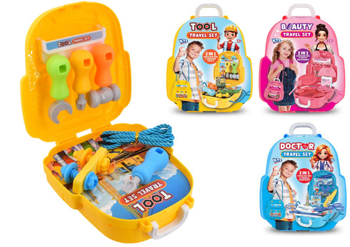 ASSORTED BEAUTY TRAVEL SUITCASE PLAYSETS. TY3453