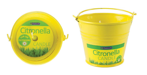 Citronella Bucket Candle - Natural Insect Repellent Protection