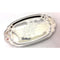 CHROME OBLONG TRAY SMALL 25 X 19CM. HUB450
