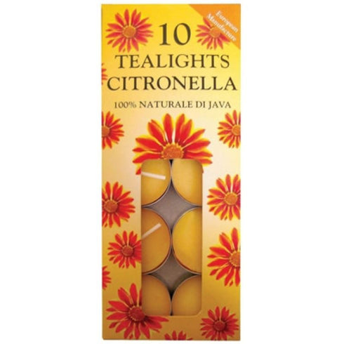 PRICES CINTRONELLA TEA LIGHT CANDLE 4HRS 10/PK. SUN101018 007529