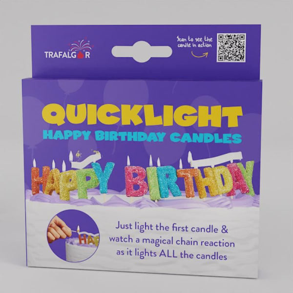 QUICKLIGHT MAGICAL CHAIN HAPPY BIRTHDAY CANDLE. CR-93238