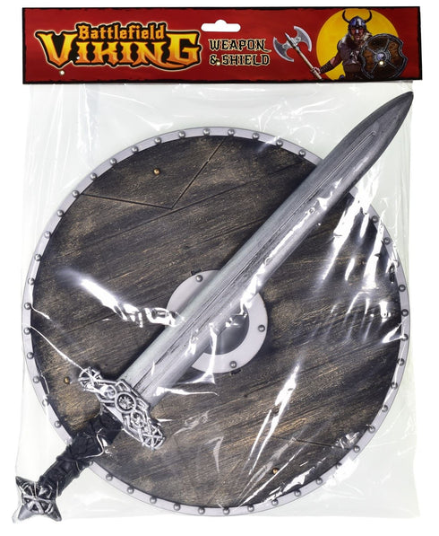 Viking Play Set - Battle Field Axe & Shield, Sword & Shield TY5509