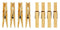 Wooden Clothes Pegs - 36 Elliotts Pinewood Pegs 10F30572