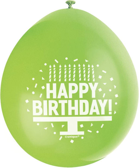 Happy Birthday Balloons - Multicolour Latex Pack | UNI56032