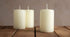 PACK OF 10 WHITE PILLAR CANDLES 40 X 90 MM. PS17915