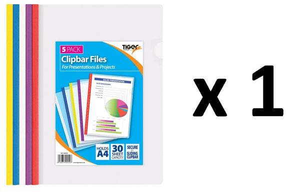 A4 Clipbar File - TIGER 5 T300450 Secure Document Holder