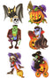 6 HALLOWEEN TEMPORARY TATTOOS TRANSFERS TRICK OR TREAT PARTY LOOT BAG FILLERS PUMPKIN BAT SKULL ZOMB. DP11274