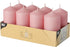 PACK OF 8 PINK PILLAR CANDLES 50 X 100 MM. PS17982