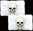 2 SKULL CUSHION COVER. DP11773