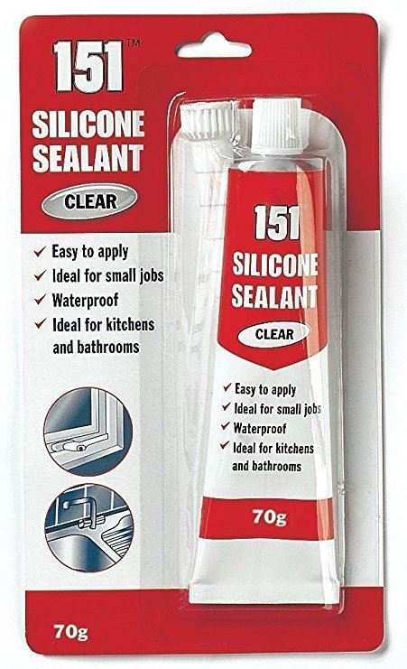 Silicone Tube Sealant for Kitchen & Bathroom - 151 Clear 70g