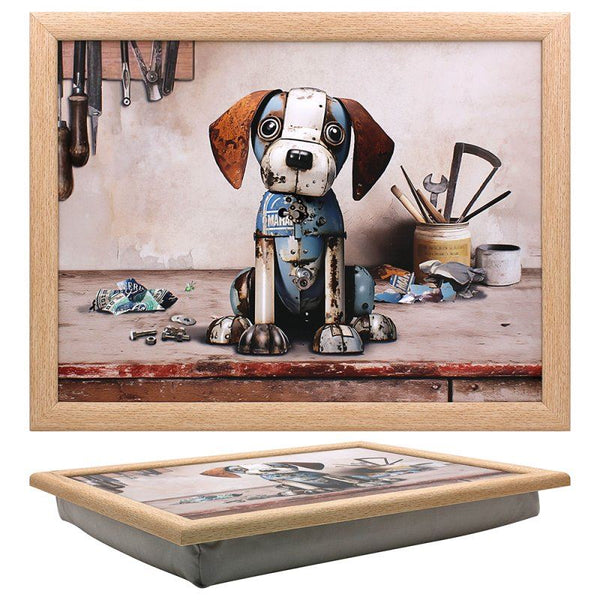 HIGHLAND SCRAP BEAGLE LAPTRAY WITH BEAN BAG FOR SERVING DISHES. LP75218