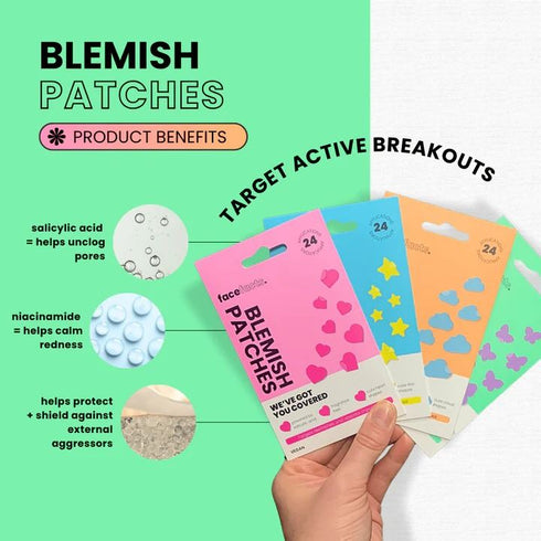 FACE FACTS BLEMISH PATCHES HEARTS & STARS DESIGN. 37817-150B
