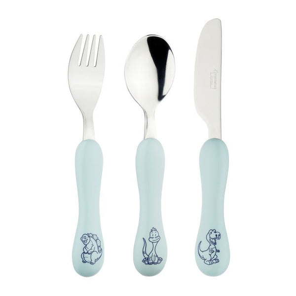 Kids Dinosaur Cutlery - Stainless Steel Set for Children | GREENWORKS
