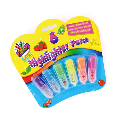 Scented Mini Highlighters - TALLON 6 Pack T4072