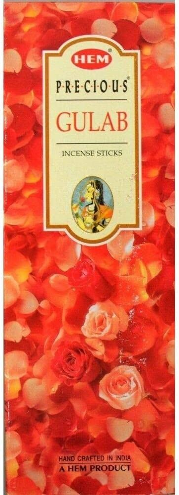 Rose Incense Sticks - HEM Precious Rose 20 Sticks Pack of 6