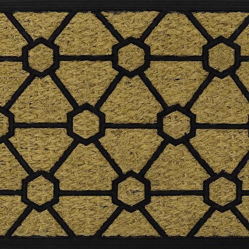 Geometric Door Mat - JVL Woven Tuffscrape Scraper 45x75cm