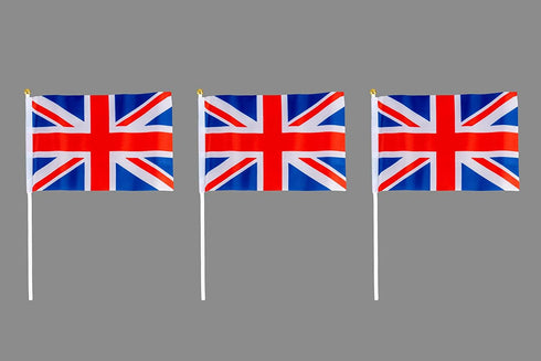 SHATCHI UNION JACK HAND FLAG 10/PK. 116622