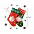 XMAS FELT SANTA SNOWMAN STOCKING 40CM X 25CM. K9554
