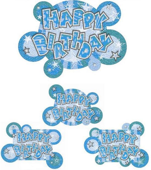 HAPPY BIRTHDAY MOBILE BANNER BLUE. DP07835