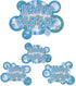 HAPPY BIRTHDAY MOBILE BANNER BLUE. DP07835