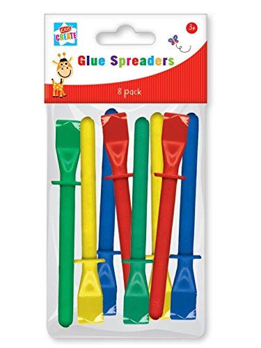Plastic Glue Spreaders - Assorted Colors Pack of 8 | GLSK