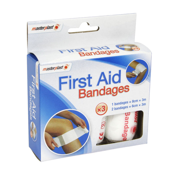 First Aid Bandages - MASTERPLAST 3 Pack MP019A