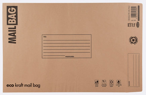 Kraft Mail Bags - COUNTY BROWN LARGE 25/PK C285