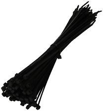 Black Cable Ties - STAR PACK 12 300MM X 4.8MM 72099