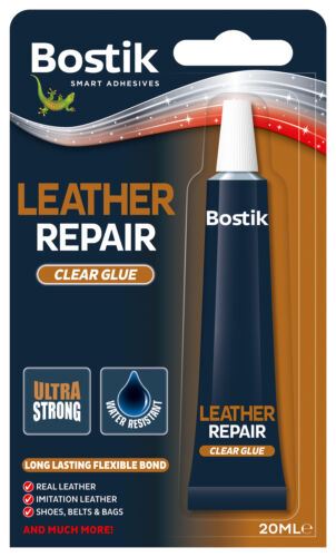 Leather Repair Glue - Bostik Clear 20gm for Durable Fixes