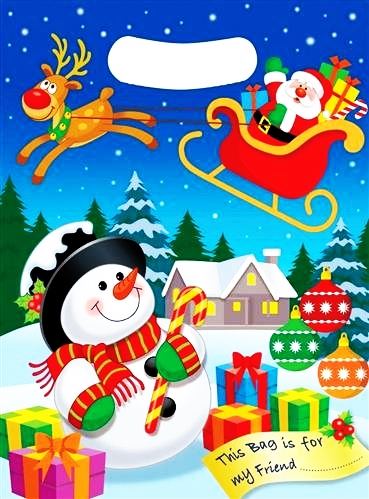 8PCS CHRISTMAS PARTY LOOT BAGS. 396142