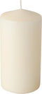 PACK OF 6 CREAM PILLAR CANDLES 60 X 115 MM. PS17991