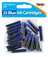 Fountain Pen Cartridges - TIGER 25 Universal Blue Ink