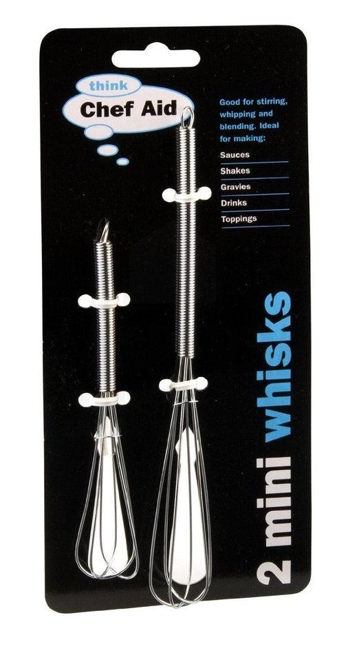 Mini Whisk Set - Chef Aid 2 White Whisks | 10E21325