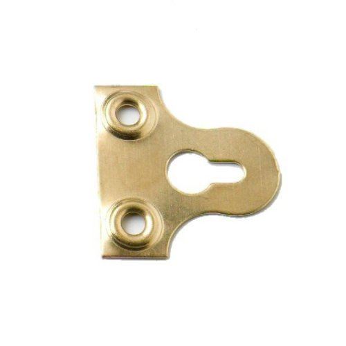 Brass Plated Mirror Plate 38mm Slotted - STAR PACK 72036