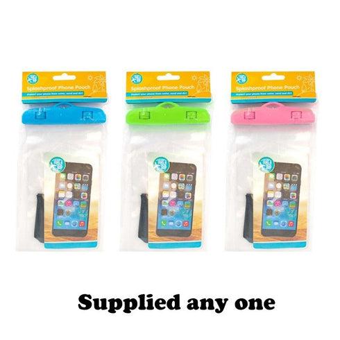 TAKE A TRIP SPLASHPROOF TRANSPERENT PHONE POUCH. OL323513