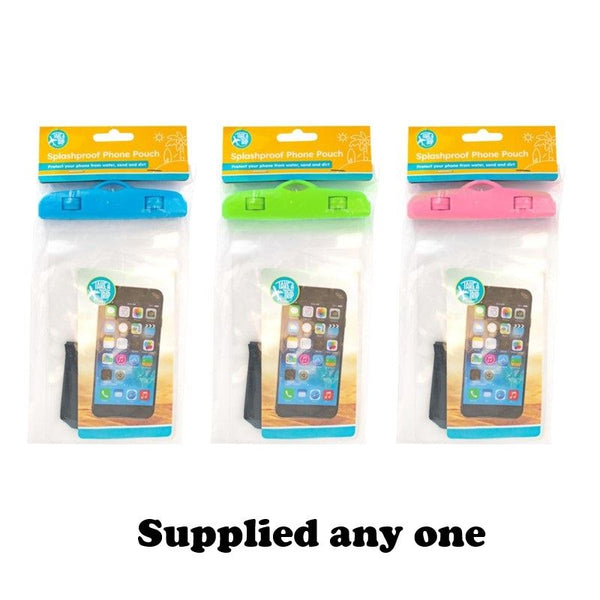TAKE A TRIP SPLASHPROOF TRANSPERENT PHONE POUCH. OL323513