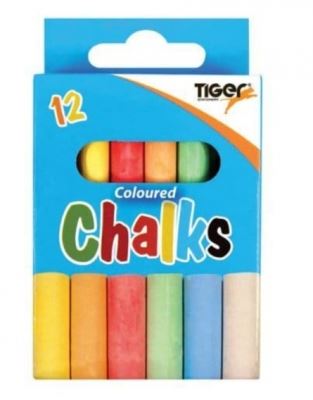 Dustless Colour Chalk - TIGER 12 Pack T302409
