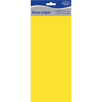 Yellow Tissue Paper - COUNTY 10 Pack, High-Quality CA42
