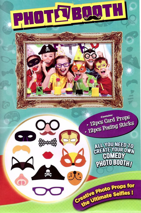 12PCS PHOTO BOOTH SELFIE PROPS PHOTO FRAME (KIDS PARTY). PI329000