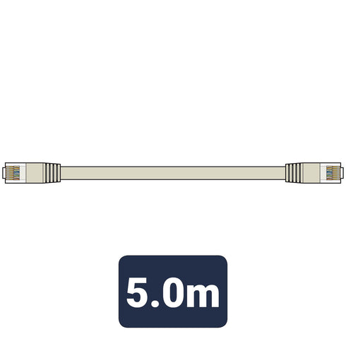 CAT6 Ethernet Cable - AV:LINK 5M UTP Patch Grey with RJ45 Plug