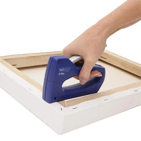RAPESCO Z-DUO STAPLE TACKER WITH 300 STAPLES - BLUE. ROP0955