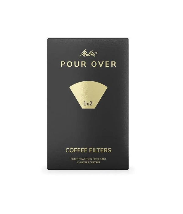 Pour Over Coffee Filters - Melitta 40 Pack 1x2 Filter Bags MEL6766272