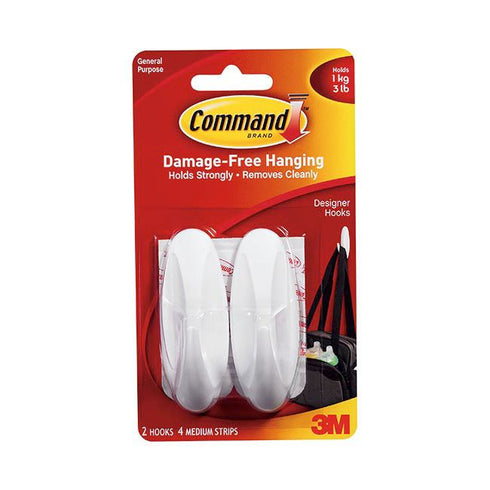 COMMAND DESIGNER MEDIUM HOOKS 2/PK. 17081UKN 964358