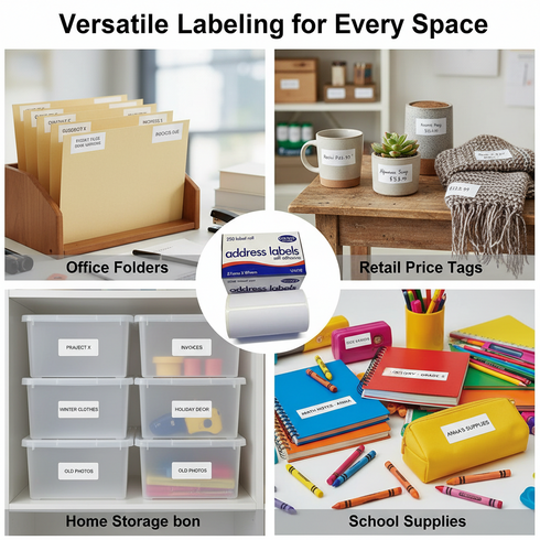 COUNTY 250 PACKS LABELS ON ROLL. C160