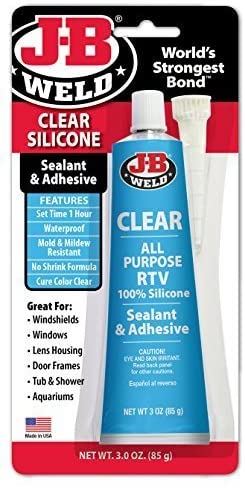 Silicone Sealant Adhesive - JB Weld Clear 85g 31310UK