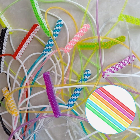 Scoubidou Strings 80cm - Colorful Craft Laces 40 Pack