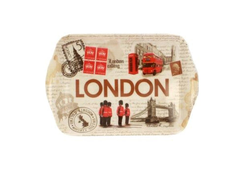 London Collage Tray 21cm - Elegant Serving Accessory EL78114