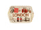 London Collage Tray 21cm - Elegant Serving Accessory EL78114